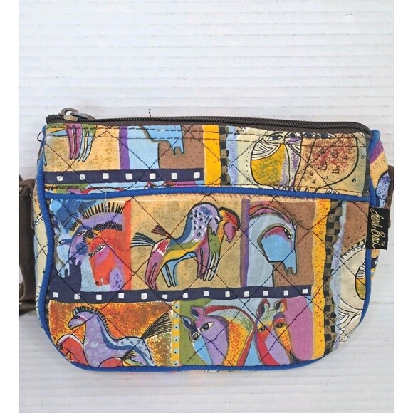 Sun N Sand Laurel Burch Blaze Horse Multicolor Purse Handbag 9x7x2 Shoulder Bag - Picture 3 of 6